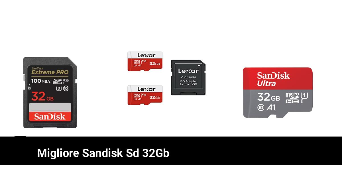 Confronto Commerciale: Il Miglior Sandisk SD da 32GB del 2024