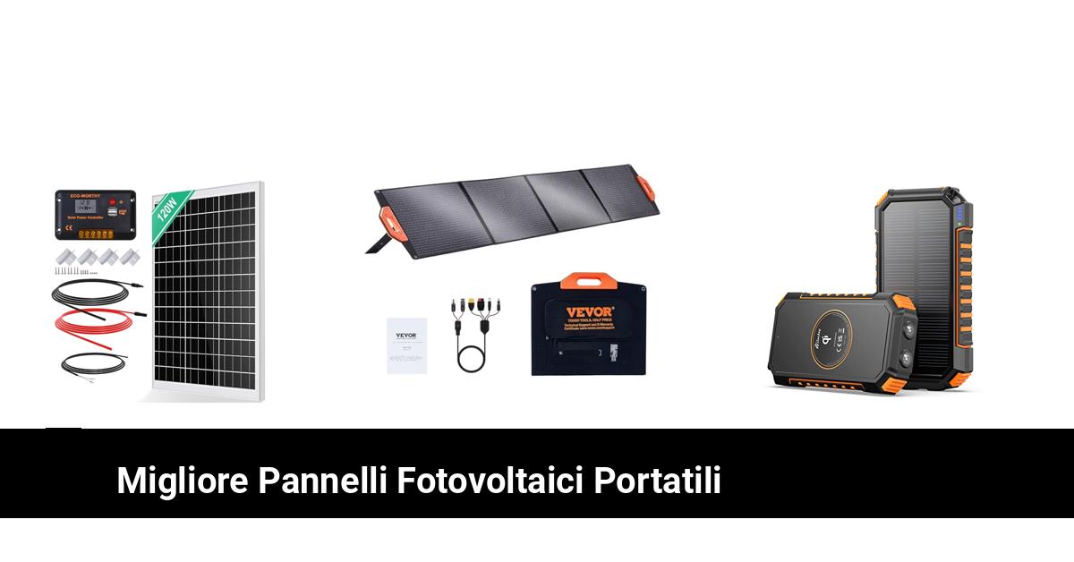 I migliori pannelli fotovoltaici portatili: confronto commerciale